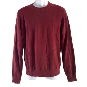 Theory Burgundy Cashmere Pullover Sweater